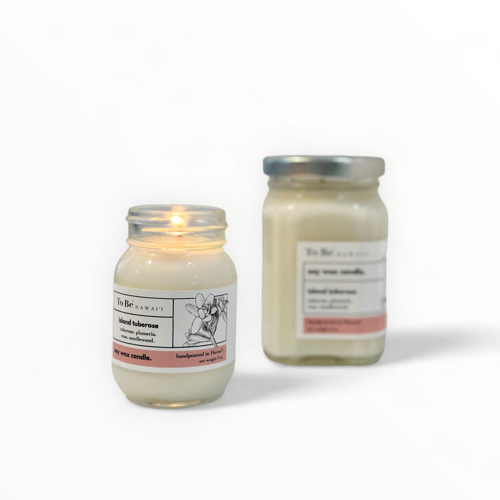 Island Tuberose Soy Wax Candle